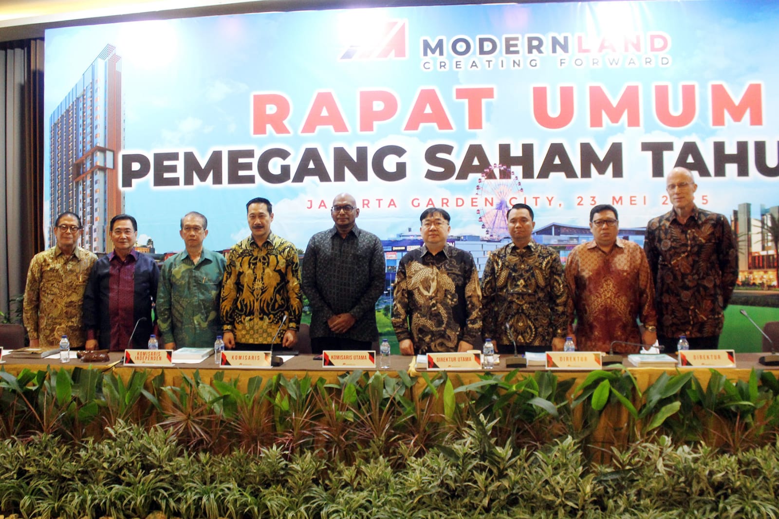 Gelar RUPST, Modernland Realty Rombak Komisaris serta Fokus ke Keberlanjutan dan Kinerja Finansial